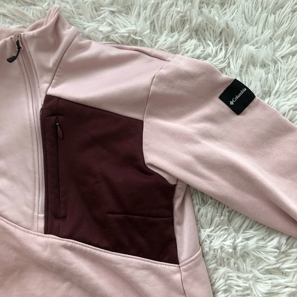 Columbia Women’s Pink and Purple Small Zip Up Pullover - Picture 5 of 5